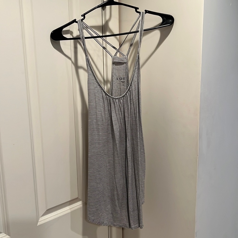 Tank top from The Loft. Navy and white stripes. Size M